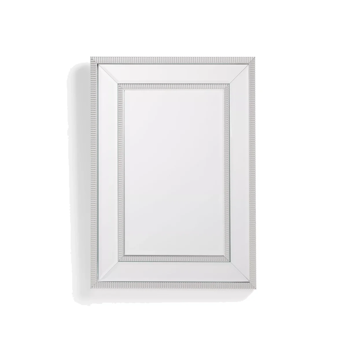 John Lewis Decorative Bevelled Glass Wall Mirror, 80 x 60cm, Clear – image 1
