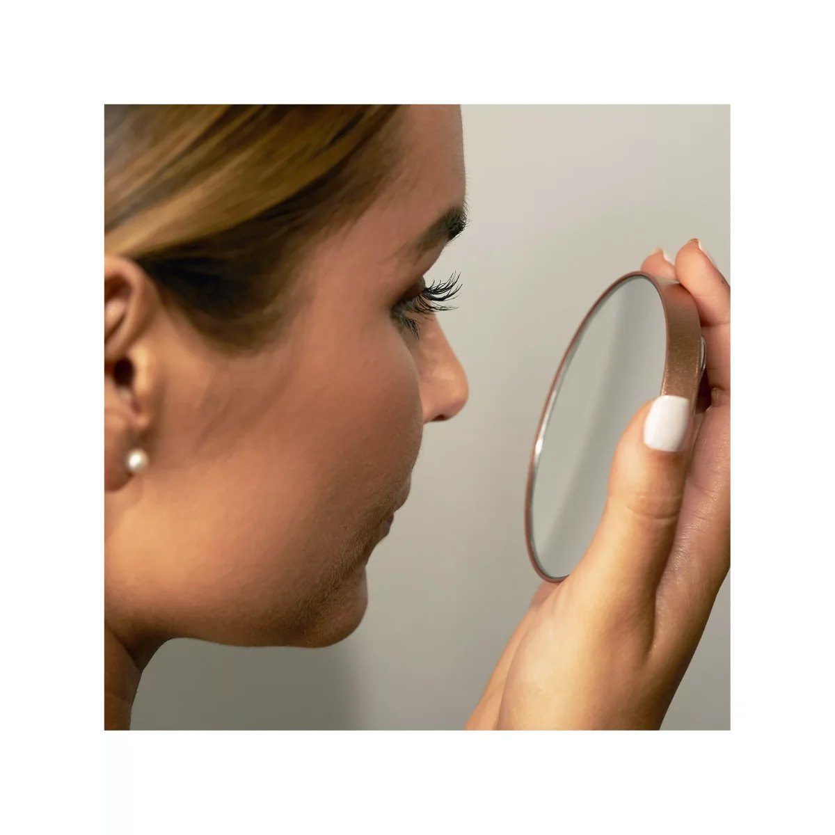 Tweezerman Rose Gold Mini Slant Tweezer & Mirror – image 5