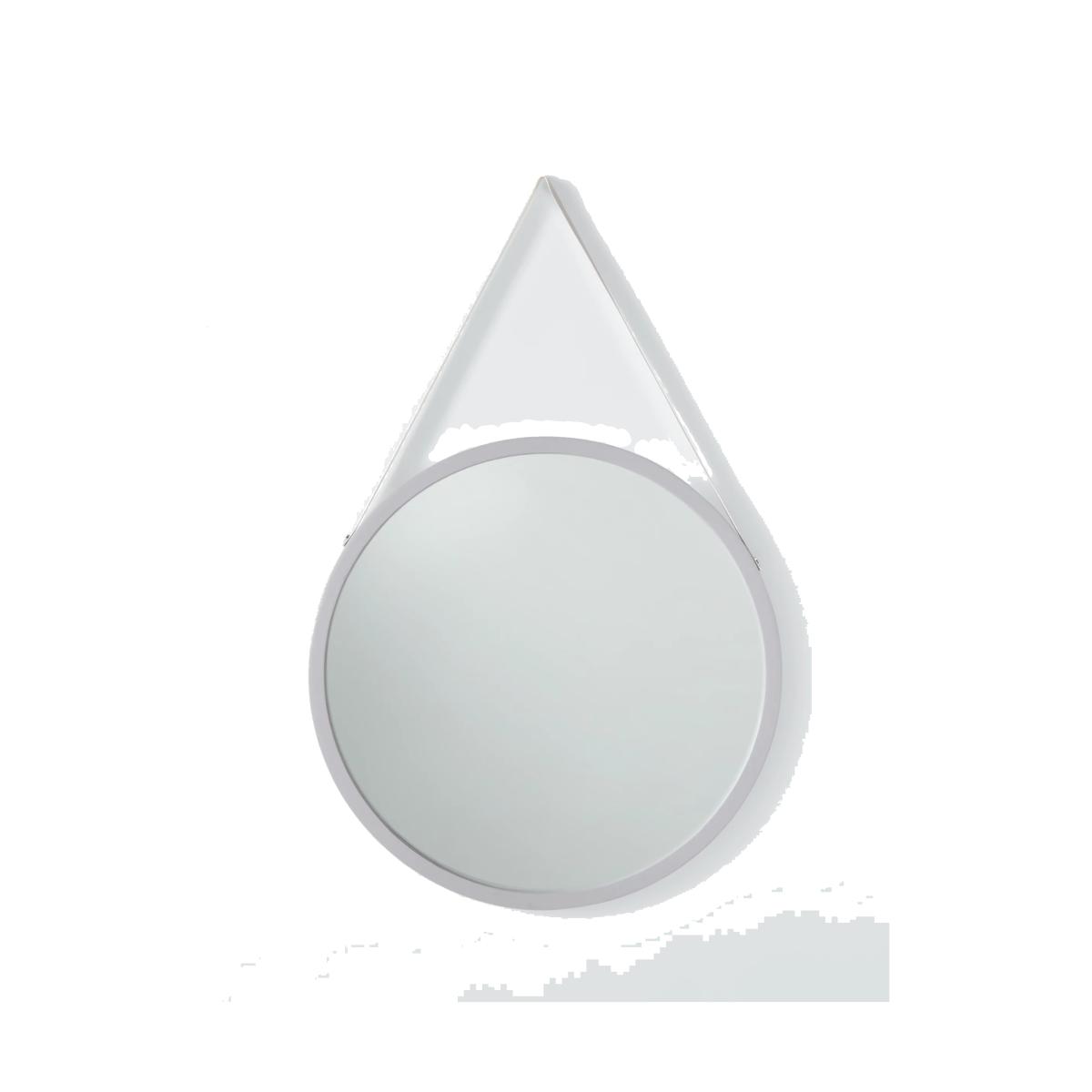 John Lewis ANYDAY Wood Frame Round Hanging Wall Mirror, 55cm, Natural – image 1