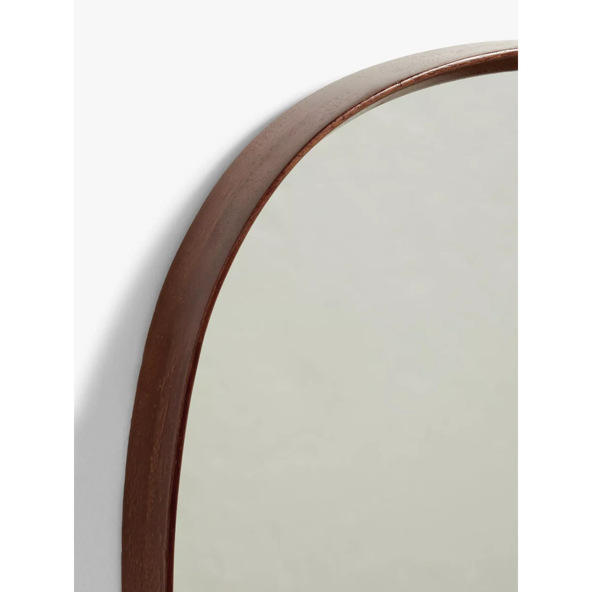 John Lewis Mid Century Square Wood Wall Mirror, 65 x 65cm, Walnut – image 3
