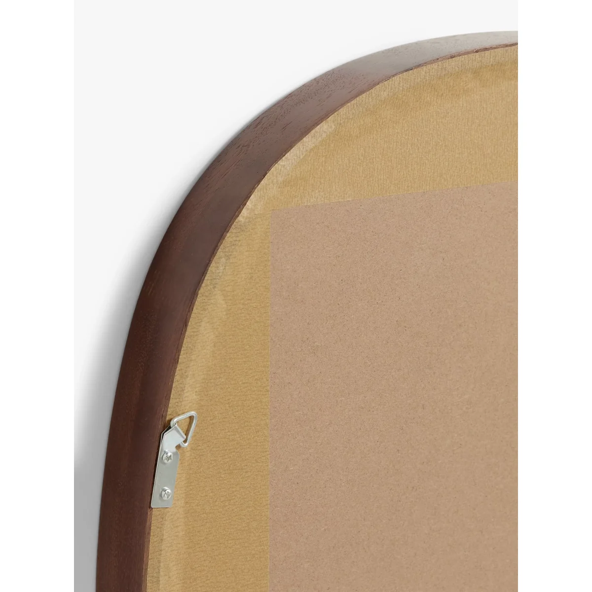 John Lewis Mid Century Square Wood Wall Mirror, 65 x 65cm, Walnut – image 4