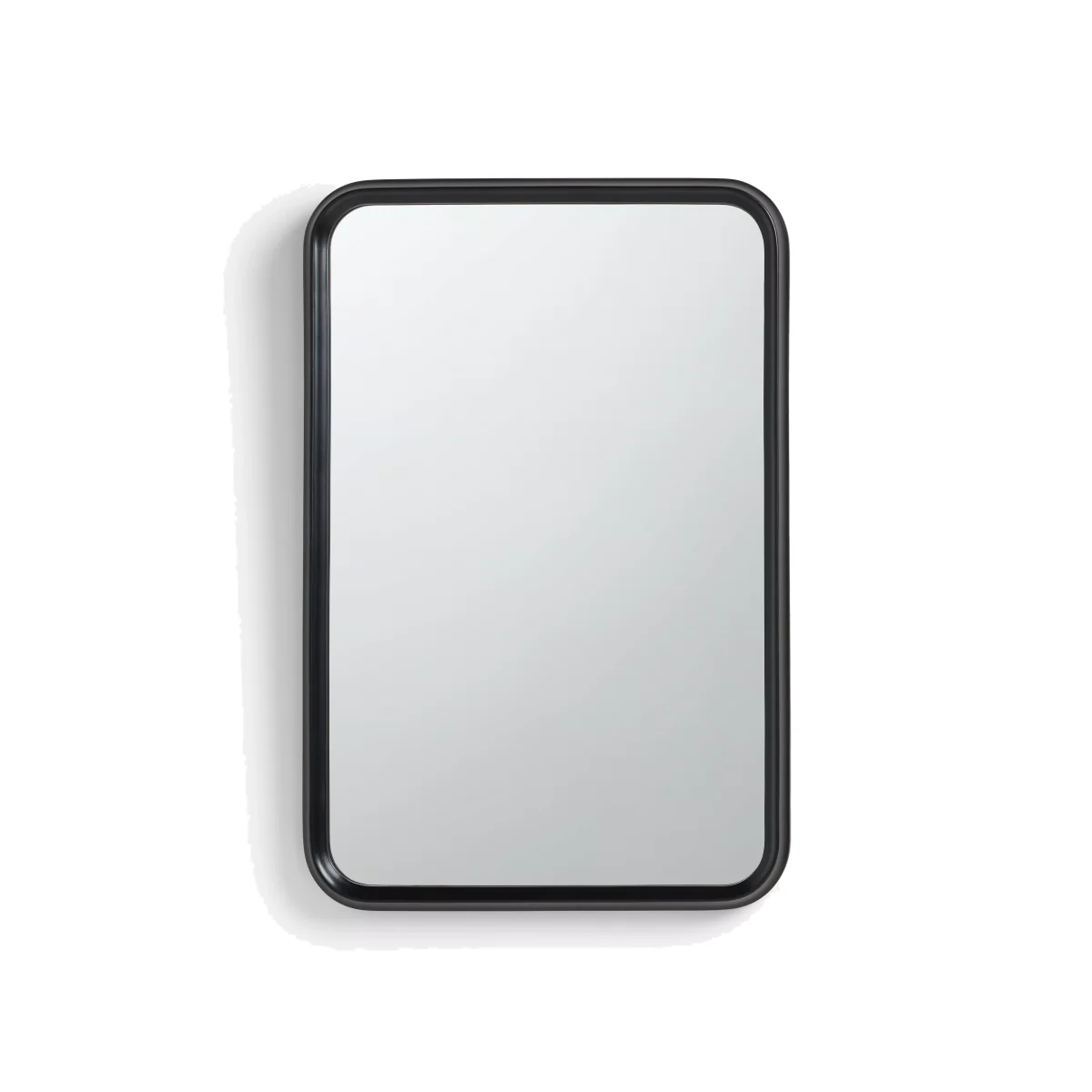 John Lewis Timeless Rectangular Wall Mirror, 75 x 50cm, Black – image 1