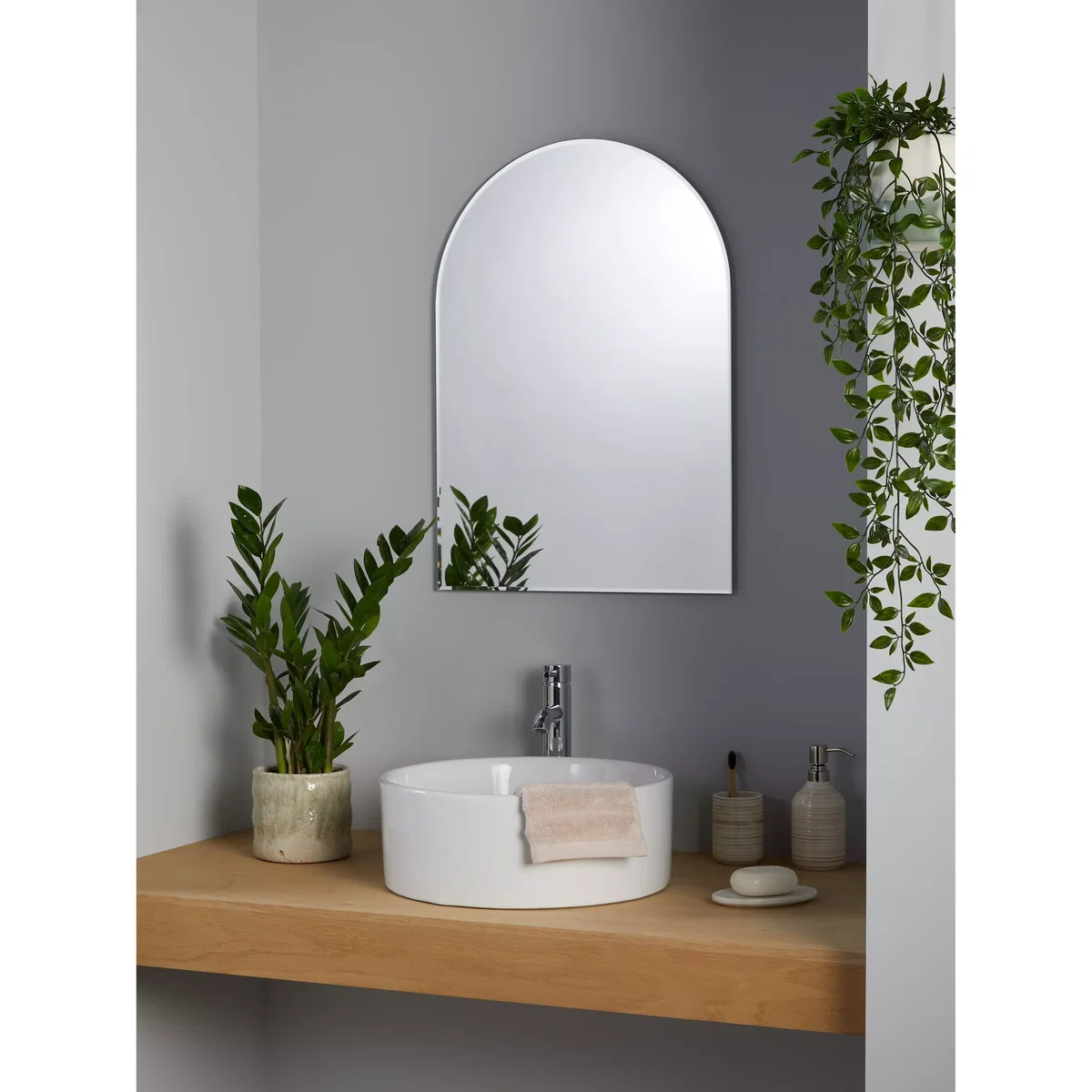 John Lewis Small Arch Mirror, 60 x 40cm – image 2