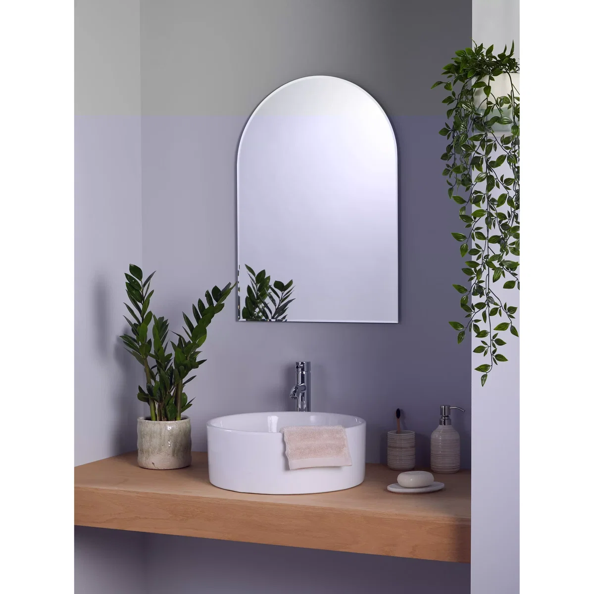 John Lewis Small Arch Mirror, 60 x 40cm – image 4