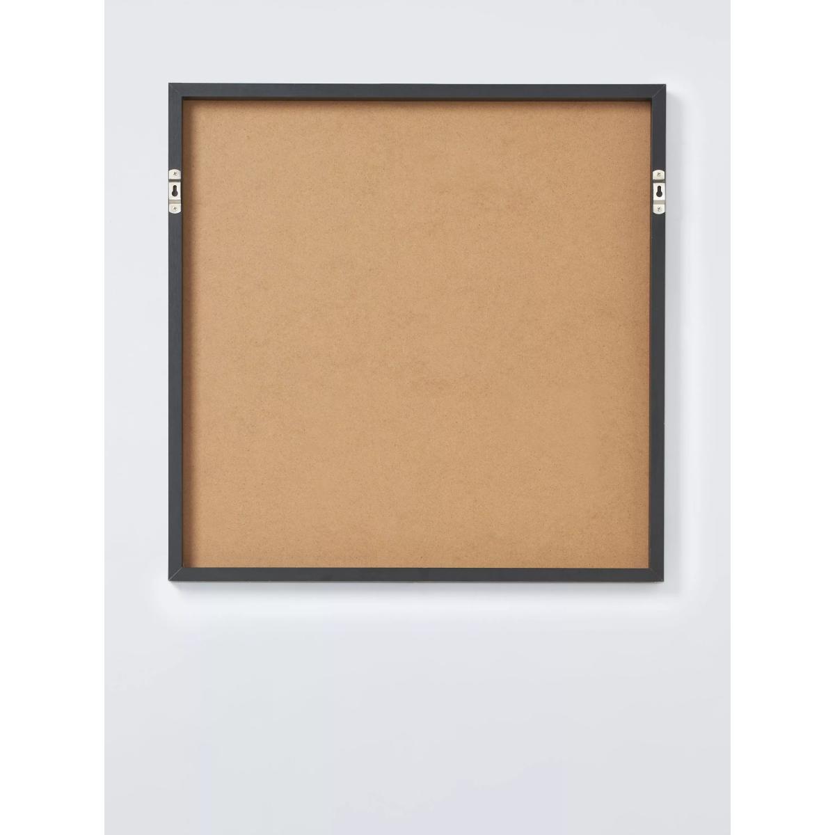 John Lewis ANYDAY Square Mirror, 55 x 55cm, Black – image 3