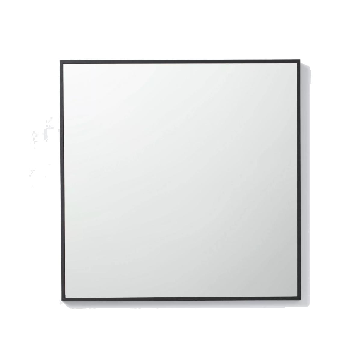 John Lewis ANYDAY Square Mirror, 55 x 55cm, Black – image 1