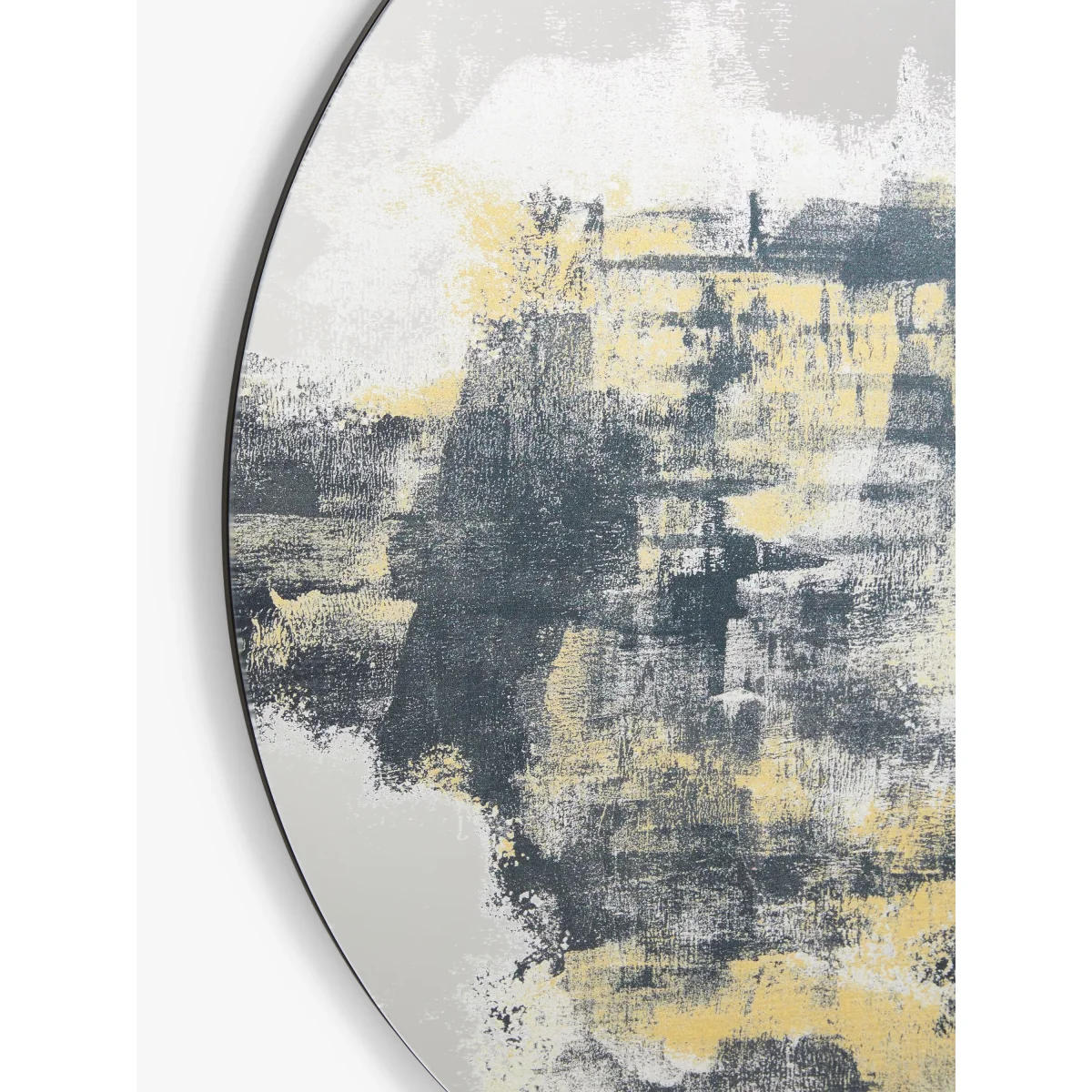 John Lewis Lynton Art Round Wall Mirror, 65cm, Clear/Multi – image 3