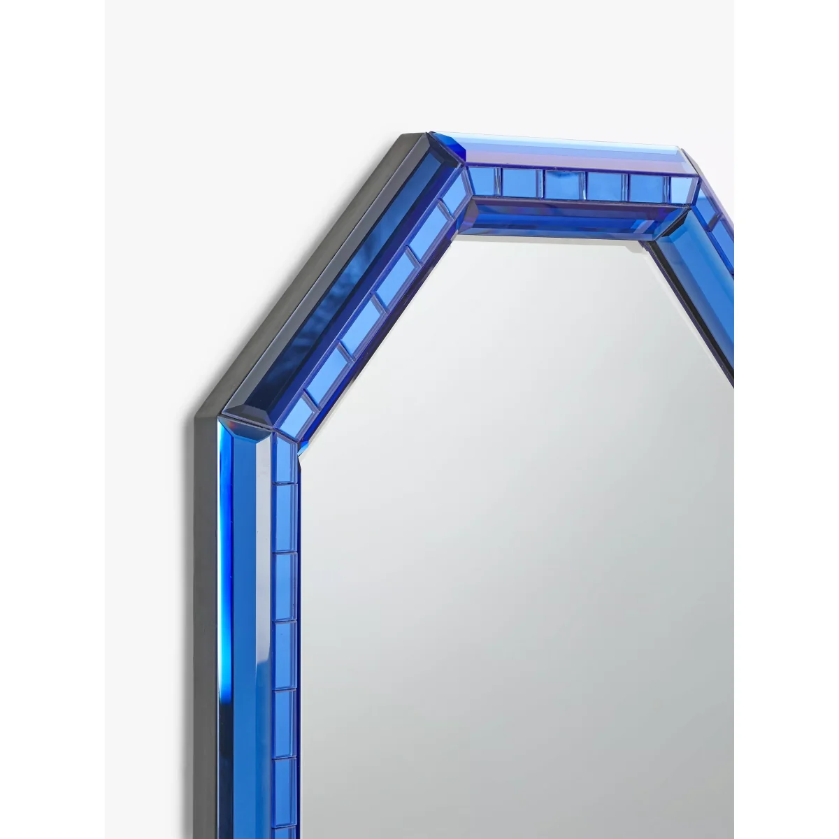 John Lewis + Matthew Williamson Bevelled Glass Wall Mirror, 66 x 50cm, Blue – image 3