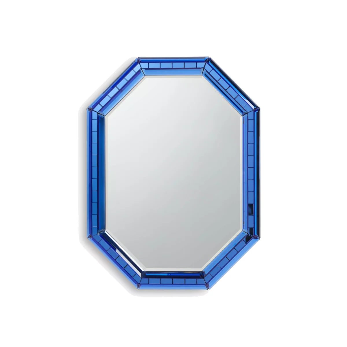 John Lewis + Matthew Williamson Bevelled Glass Wall Mirror, 66 x 50cm, Blue – image 1