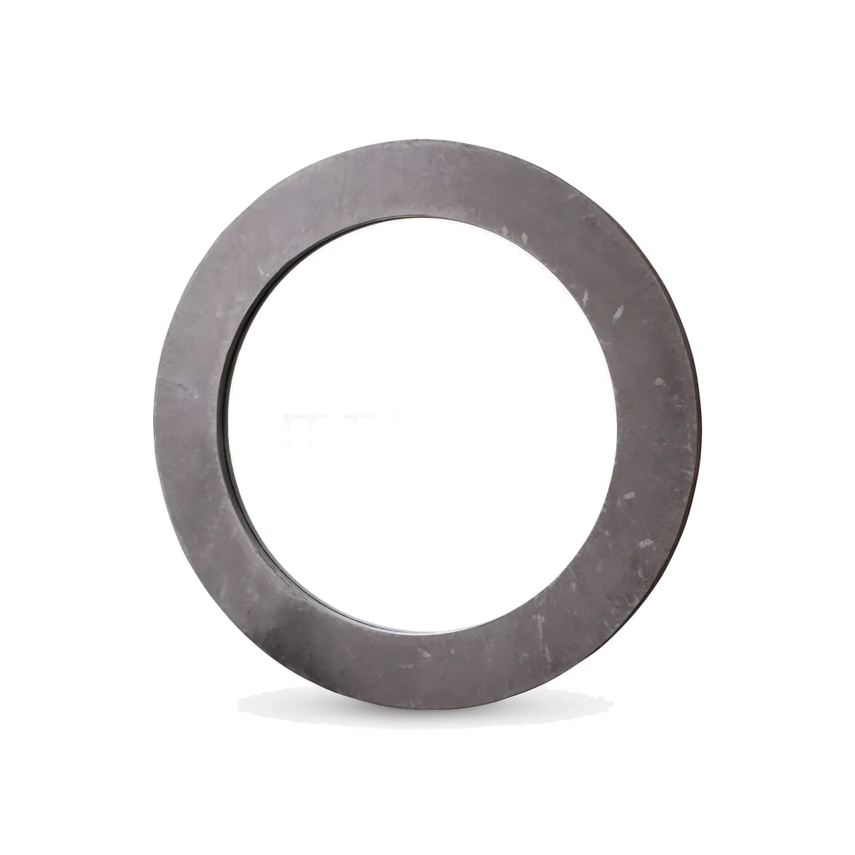Concrete-Effect Round Frame Wall Mirror, 91cm, Grey