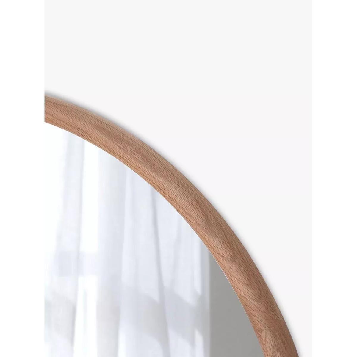 Yearn Sherwood Solid Oak Wood Frame Full-Length Wall/Leaner Mirror, 180 x 80cm, Natural – image 2