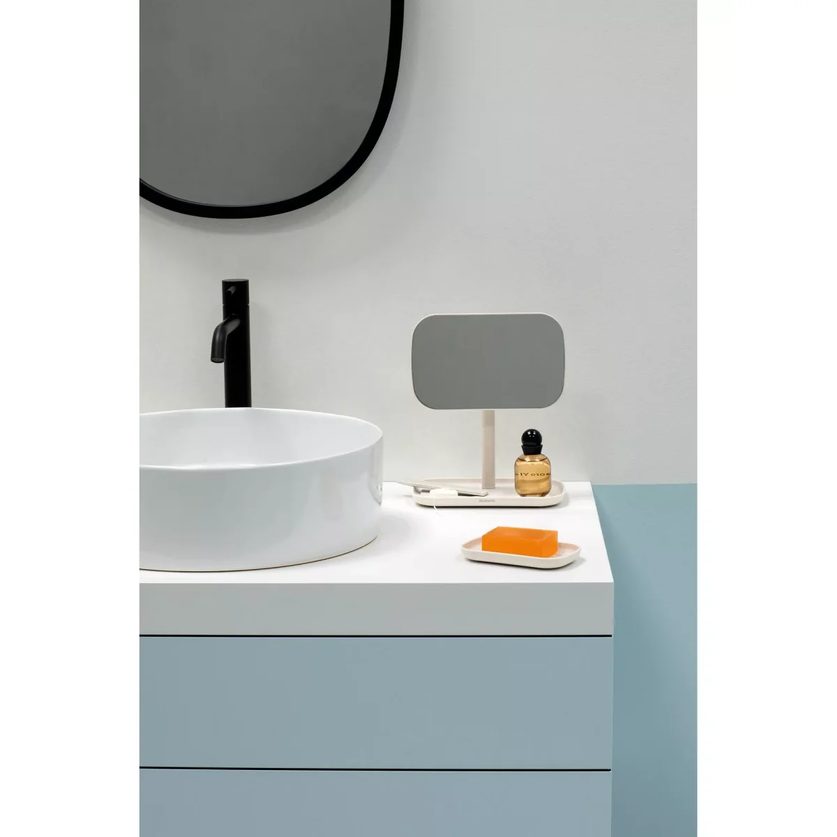 Brabantia ReNew Mirror with Storage Tray, Soft Beige – image 8