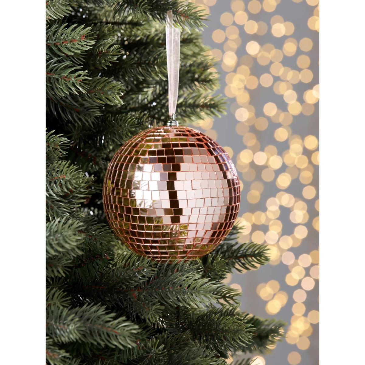 John Lewis Sugar & Spice Mirror Ball Bauble – image 2