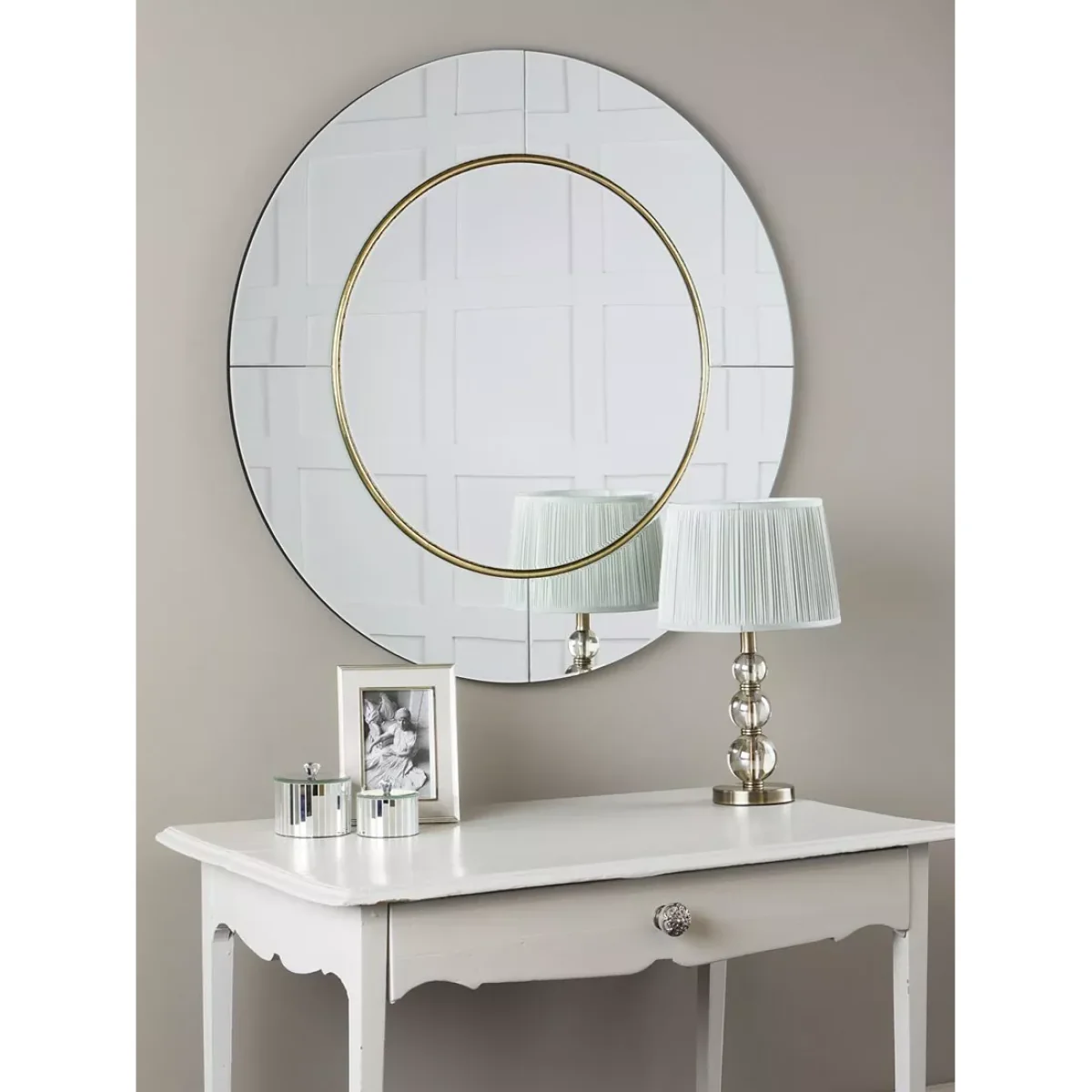 Laura Ashley La Maya Round Glass Wall Mirror, Bronze/Clear – image 2