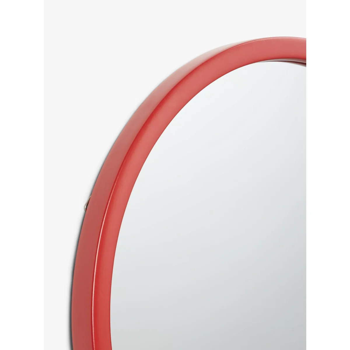 John Lewis ANYDAY Round Edge Wall Mirror, 55cm, Red – image 2