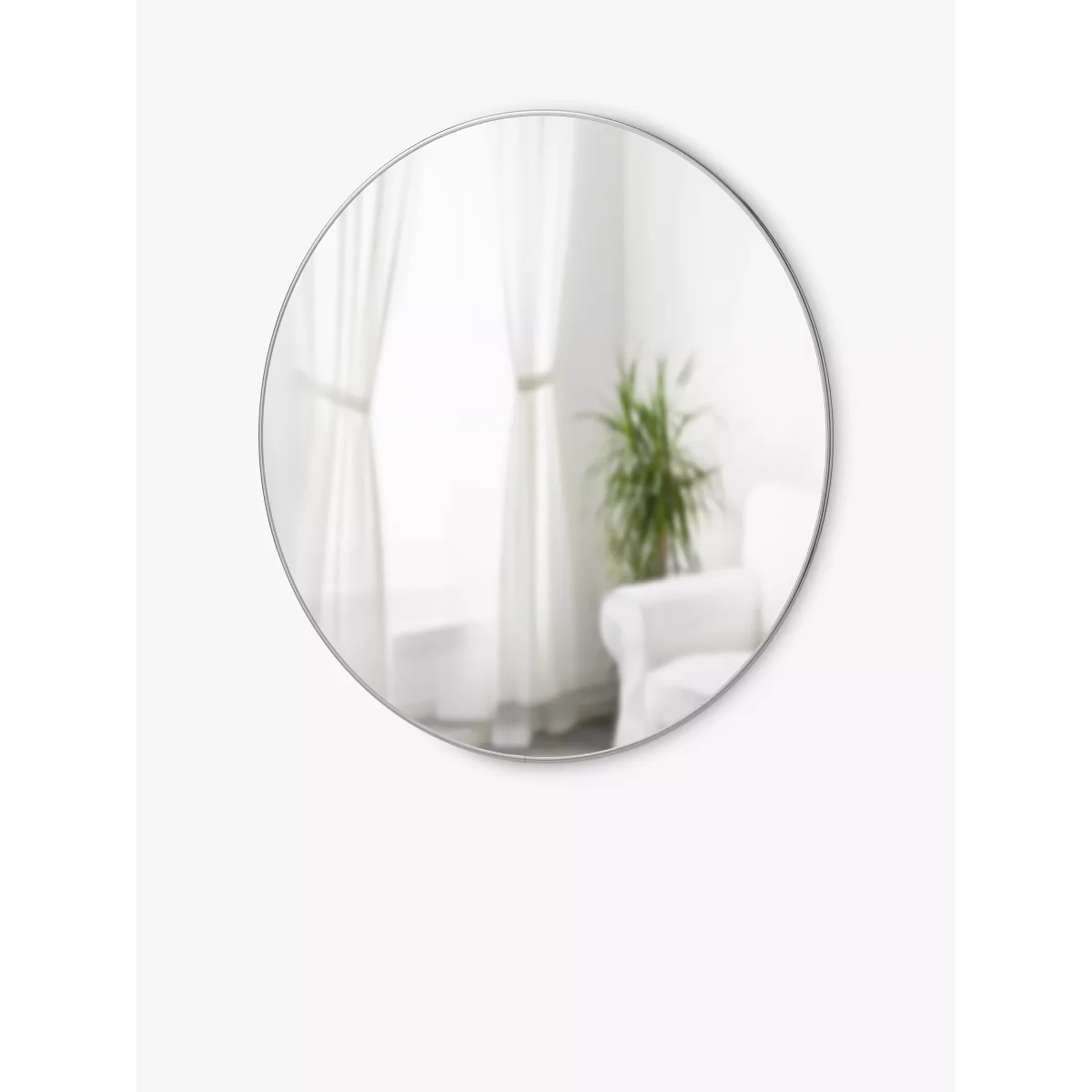 Umbra Hubba Round Wall Mirror, 86cm, Chrome – image 2