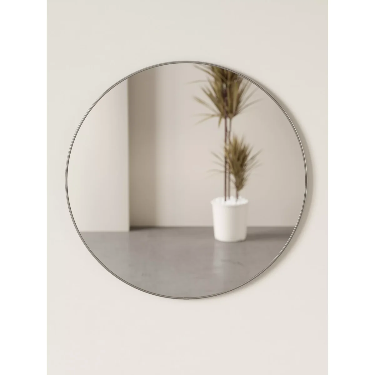 Umbra Hubba Round Wall Mirror, 86cm, Chrome – image 7