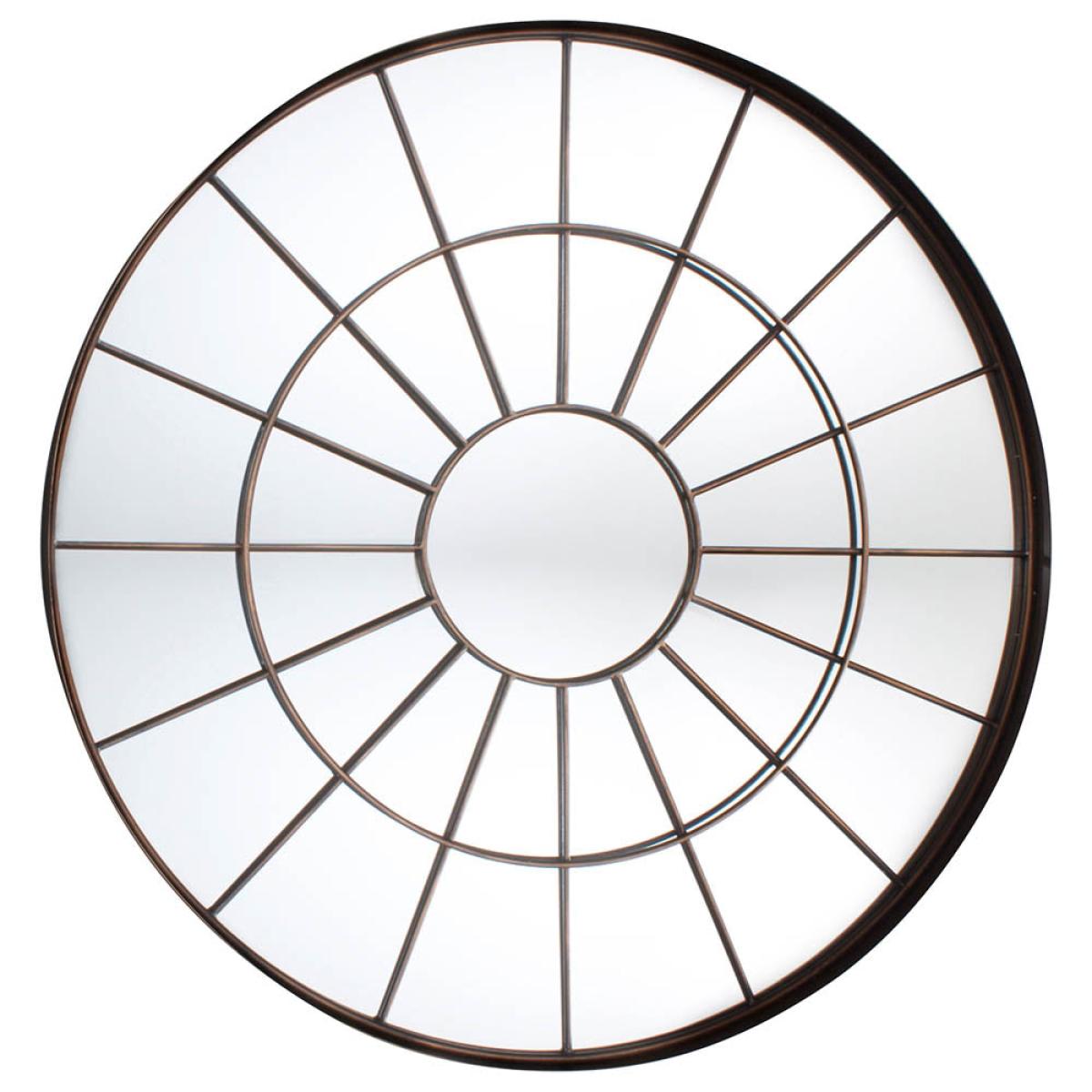 Battersea Large Round Wall Mirror - Bronze – image 2