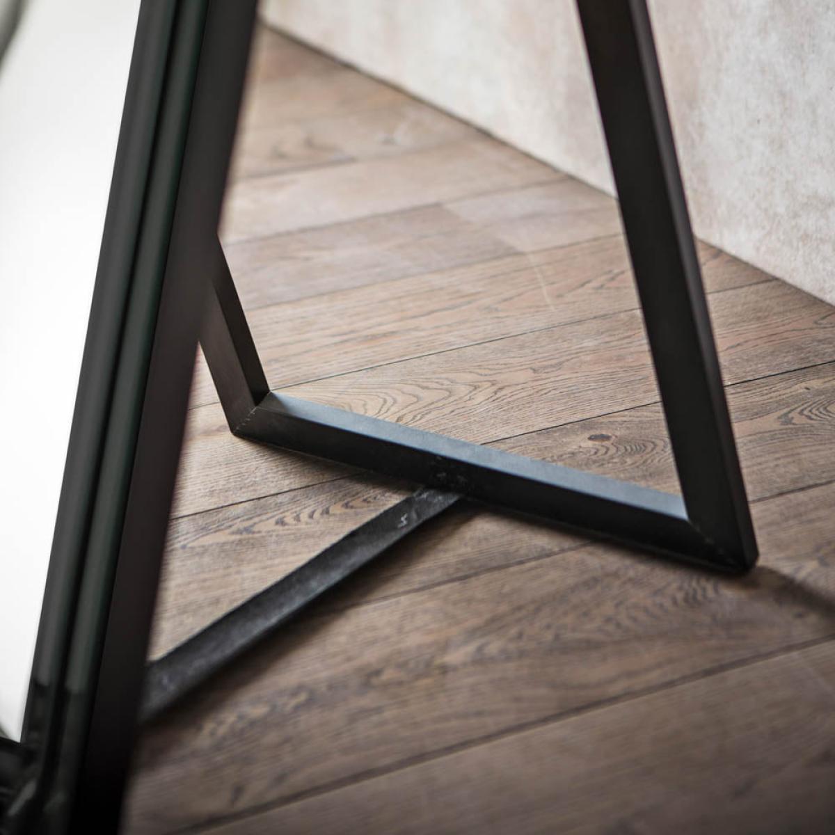 Luna Extra Large Rectangle Cheval Mirror - Black – image 3