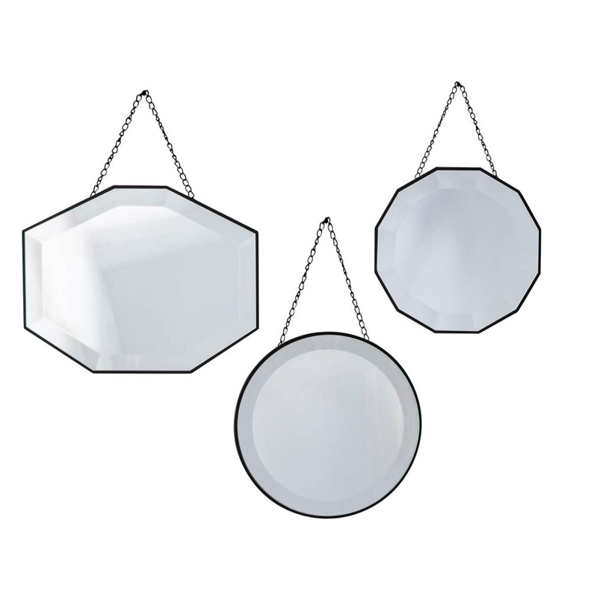 Haines Small Irregular Scatter Set Mirror - Silver (Set of 3) – image 2