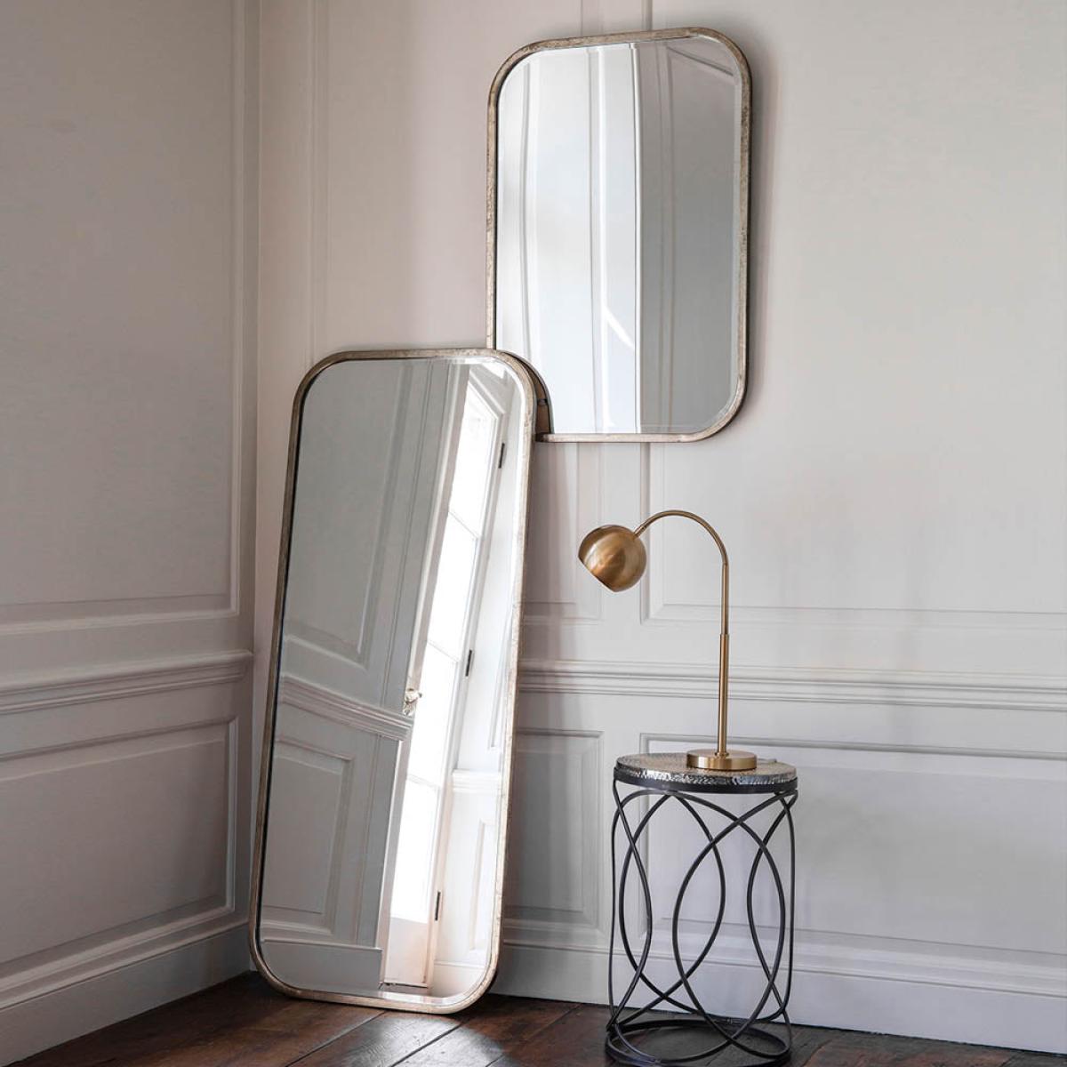 Logan Extra Large Rounded Rectangle Leaner Mirror - Champagne – image 4