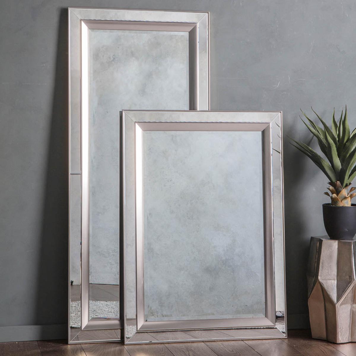 Madrid Extra Large Rectangle Leaner Mirror - Silver – image 2