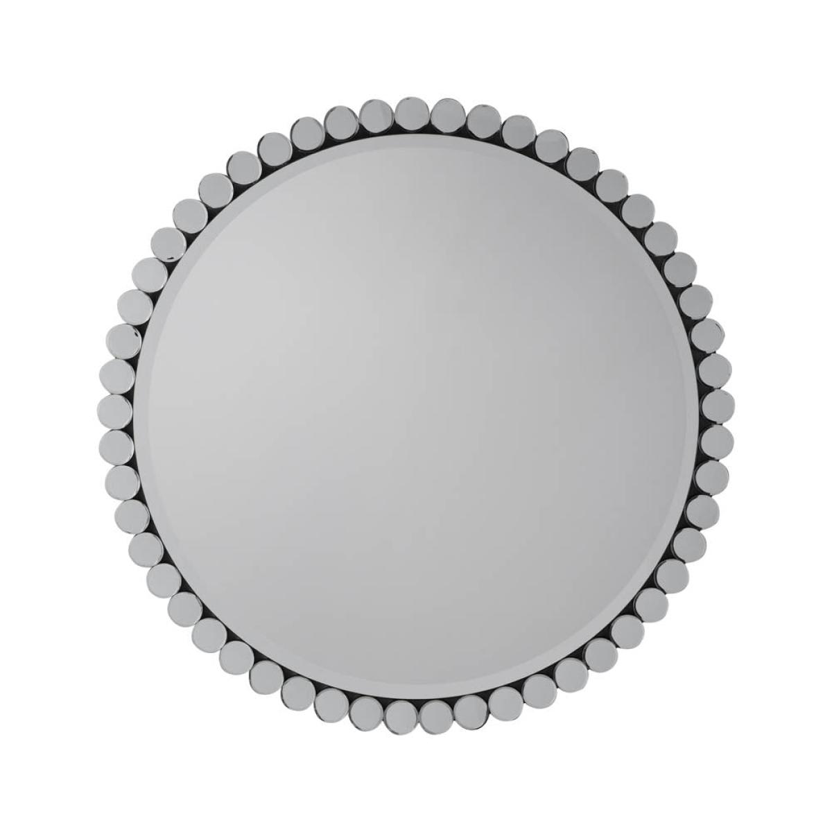 Linz Medium Round Wall Mirror - Silver – image 2