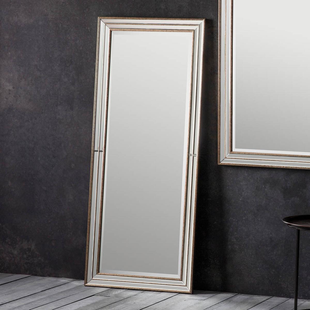 Squire Extra Large Rectangle Leaner Mirror - Champagne – image 1
