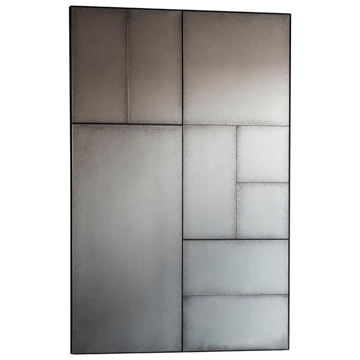 Broadheath Large Rectangle Antique Wall Mirror - Black – image 2