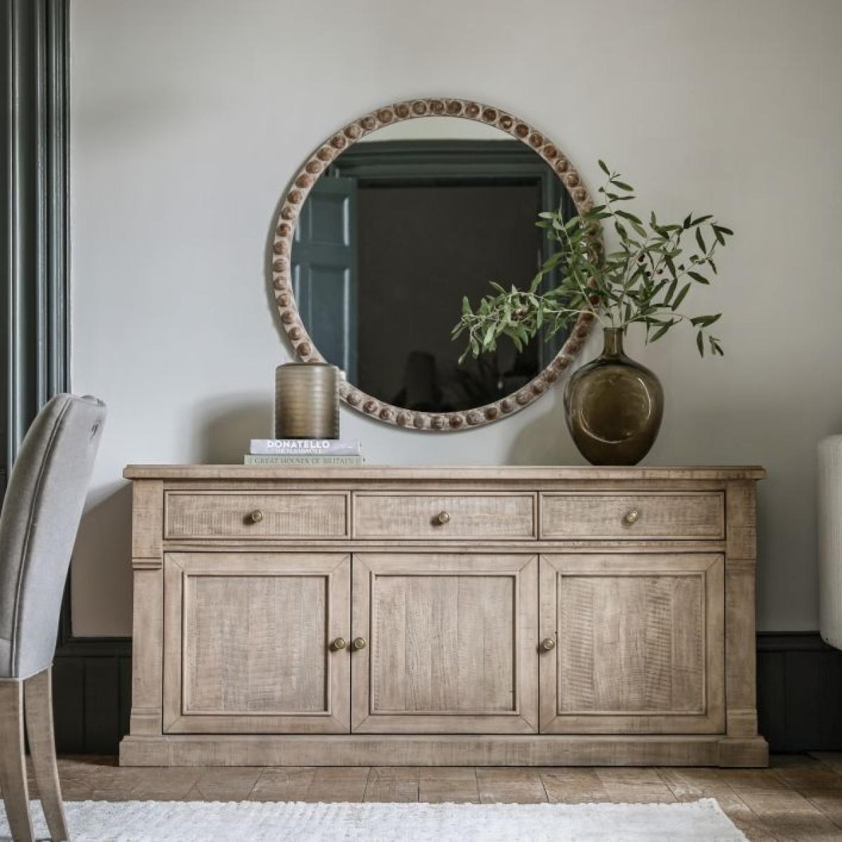 Millbrook Large Round Mirror - Natural – image 1