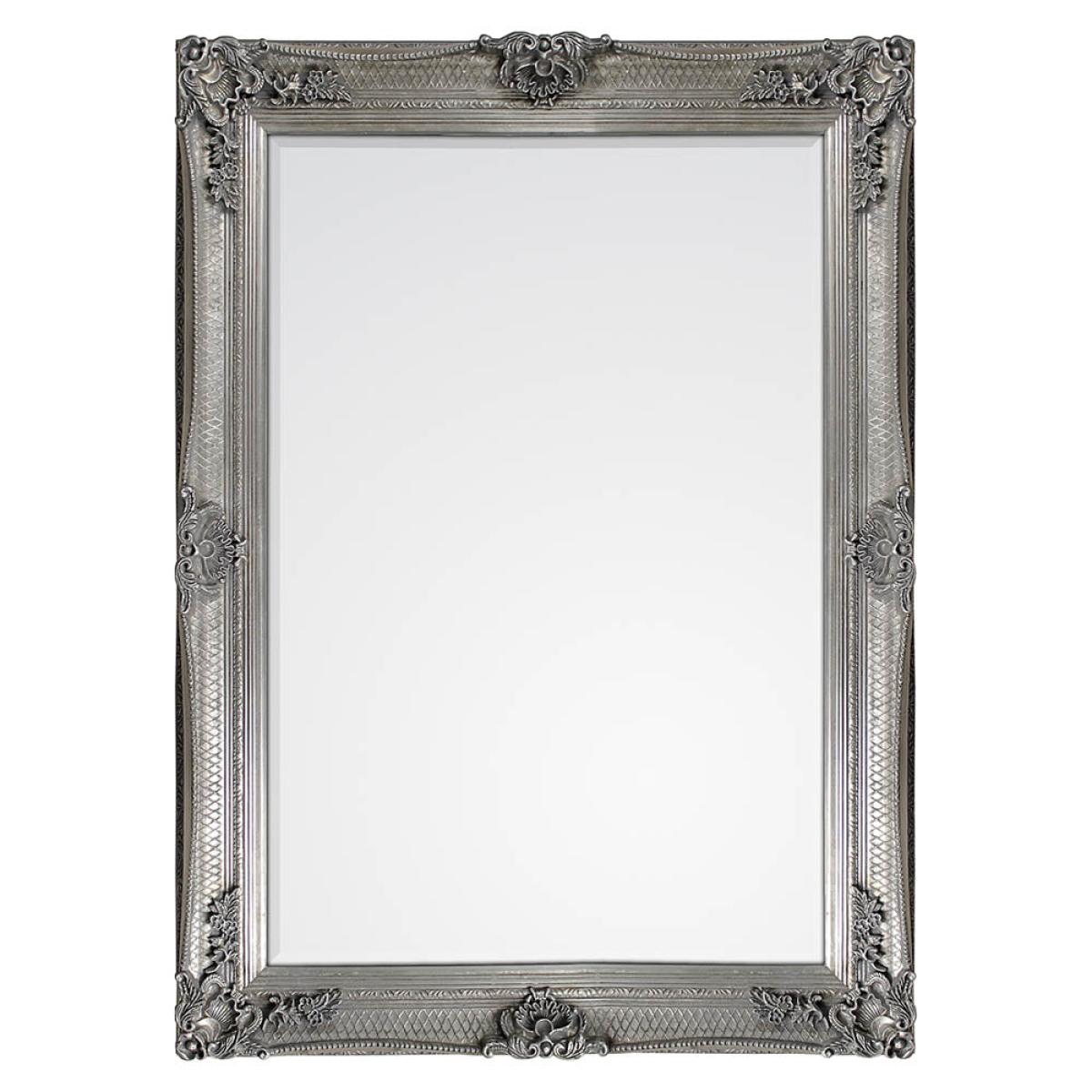 Abbey Medium Rectangle Wall Mirror - Silver – image 2