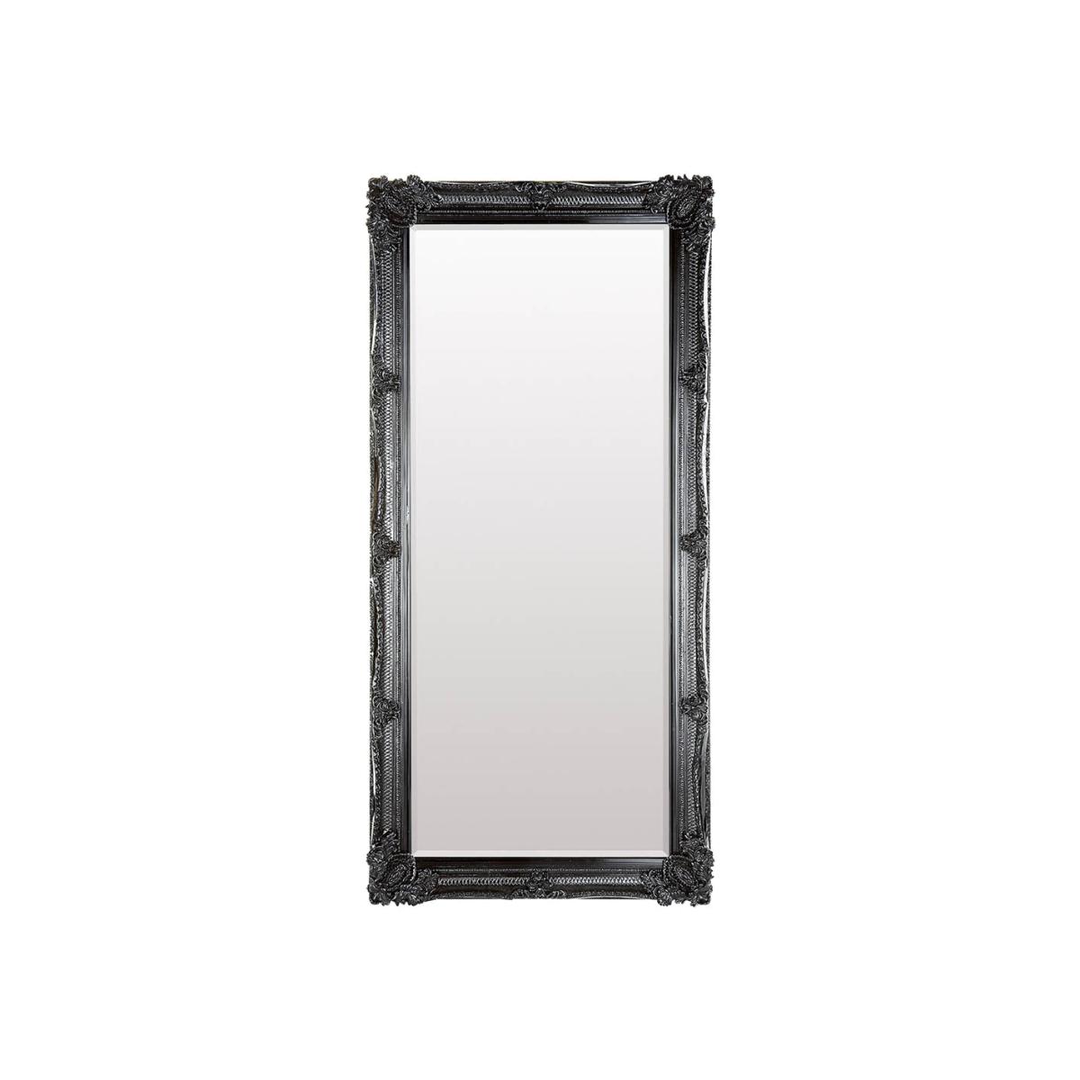 Abbey Extra Large Rectangle Leaner Mirror - Black – image 1