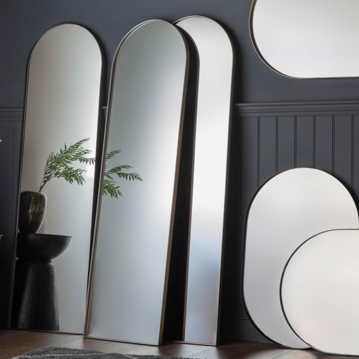 Hurston Extra Large Arched Leaner Mirror - Champagne – image 3