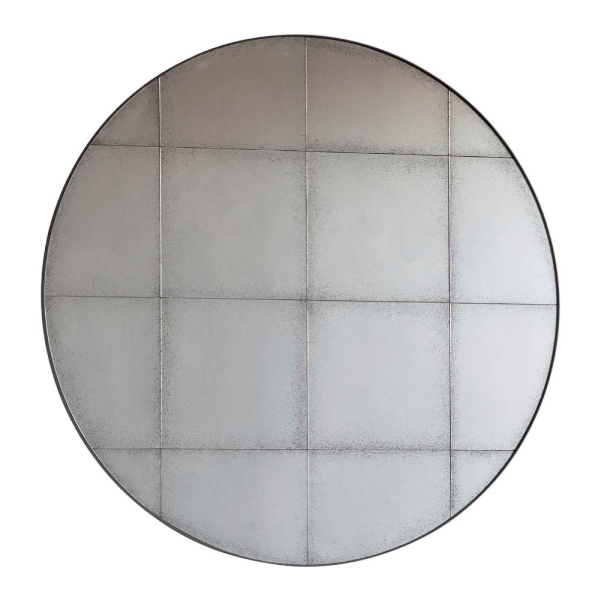 Boxley Medium Round Wall Mirror - Brown – image 2