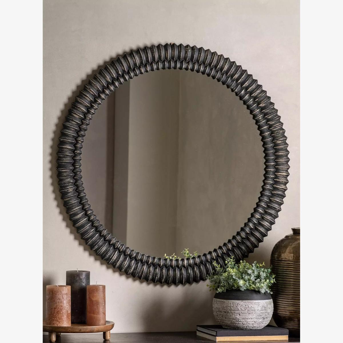 Pimlico Round Mirror - Black – image 1