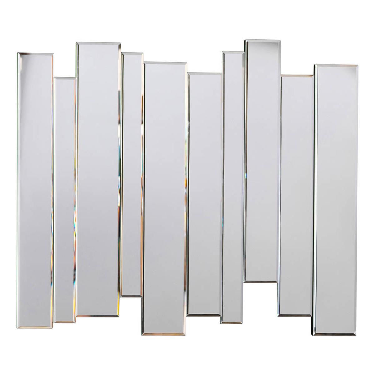 Montessa Medium Rectangle Wall Mirror - Silver – image 2