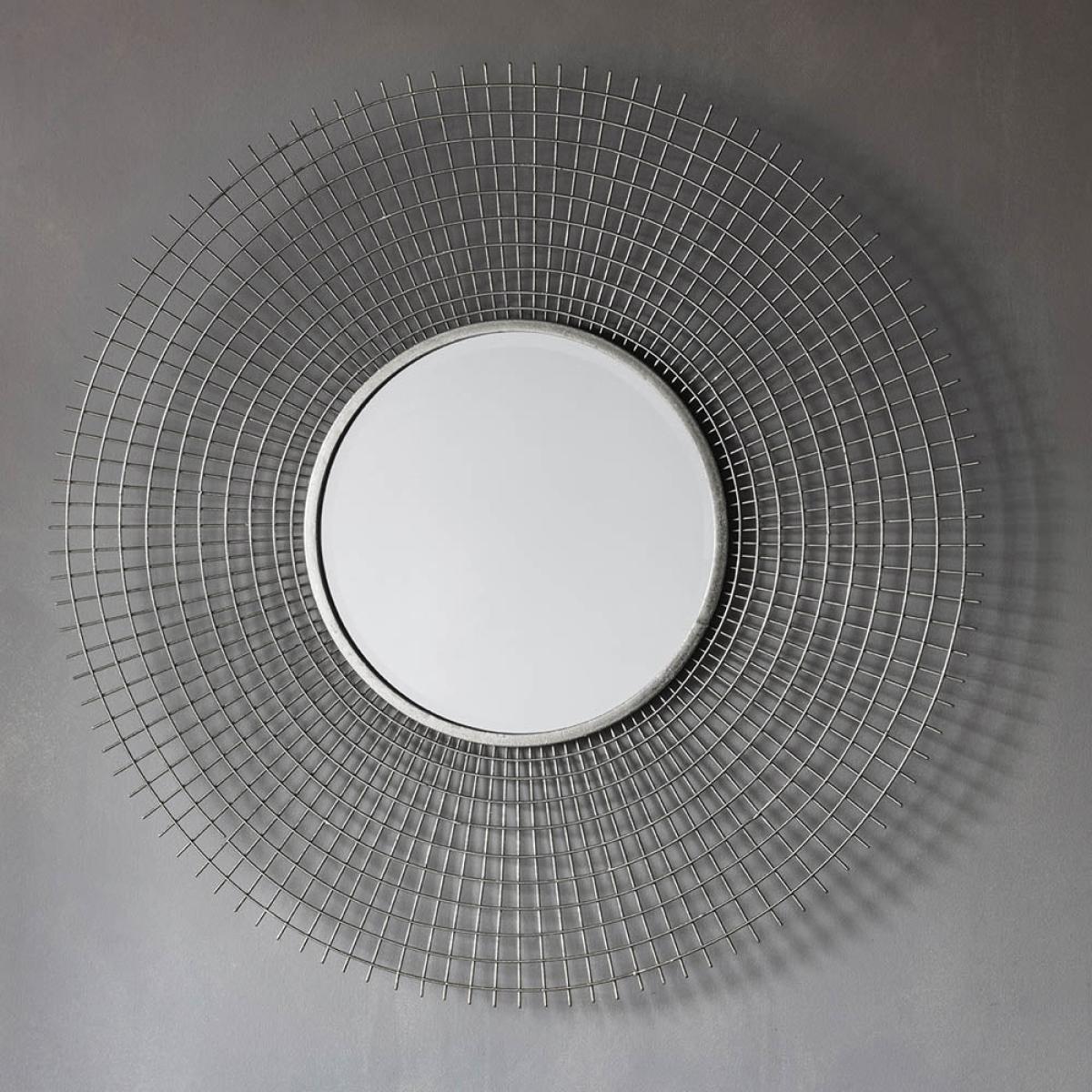Stafford Medium Round Wall Mirror - Silver – image 4