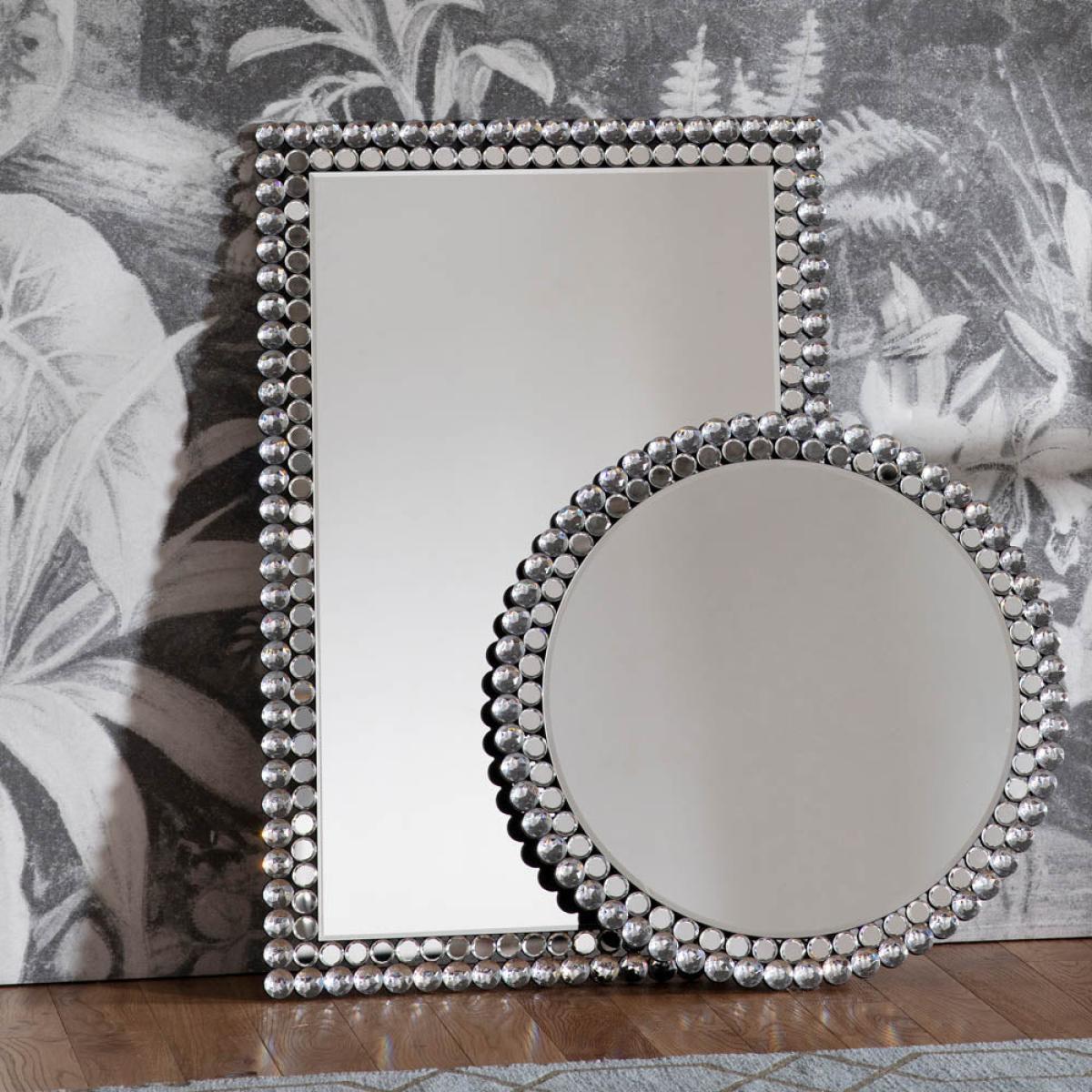 Fallon Medium Rectangle Wall Mirror - Silver – image 2
