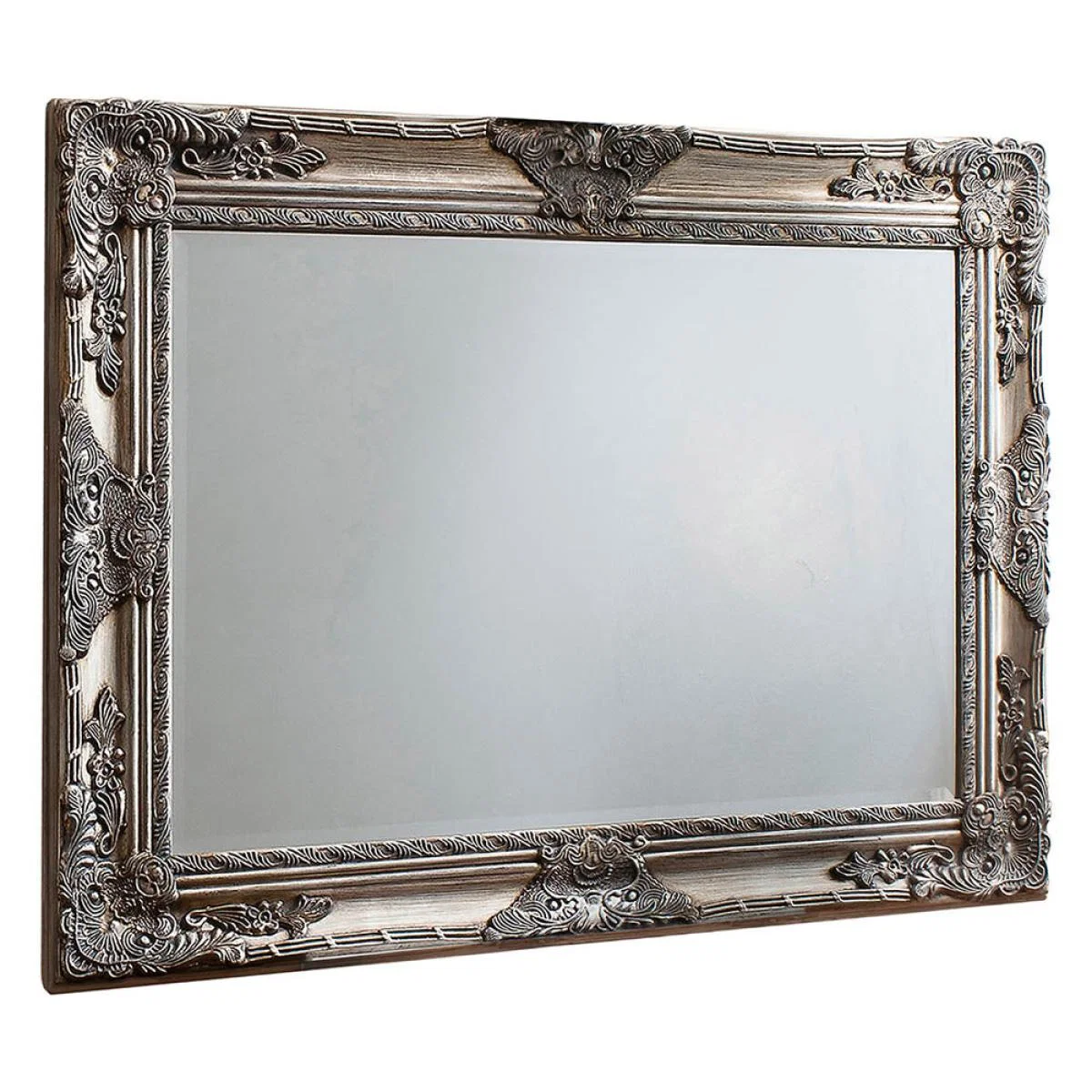 Hampshire Large Rectangle Wall Mirror - Silver – image 2