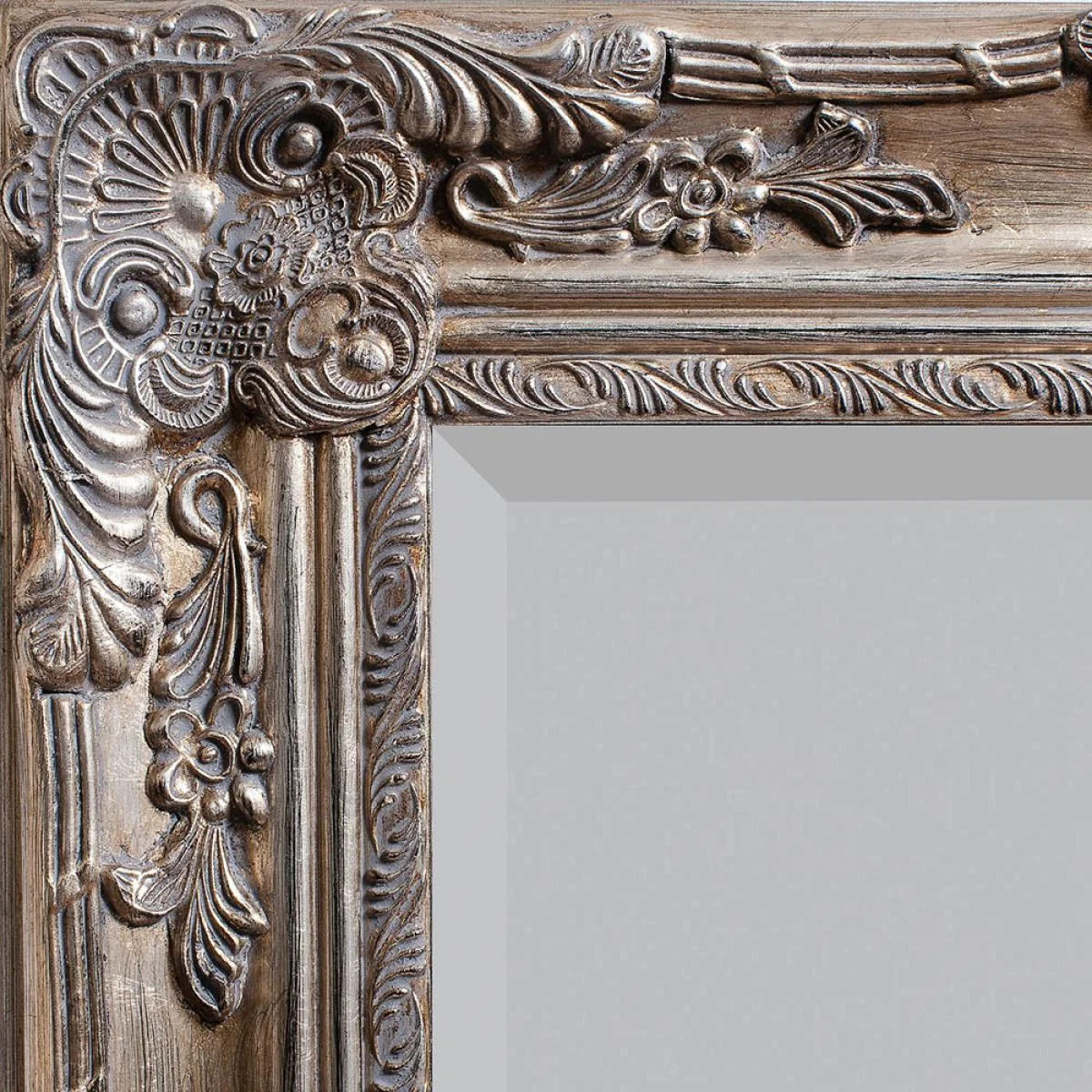 Hampshire Large Rectangle Wall Mirror - Silver – image 3