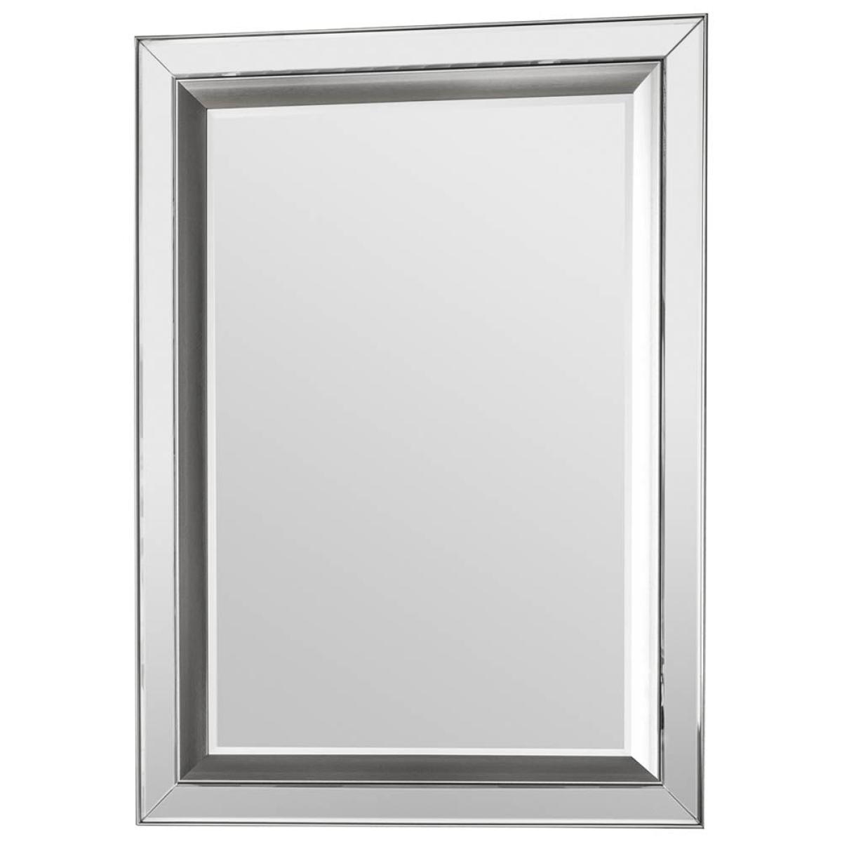 Madrid Large Rectangle Wall Mirror - Silver – image 2