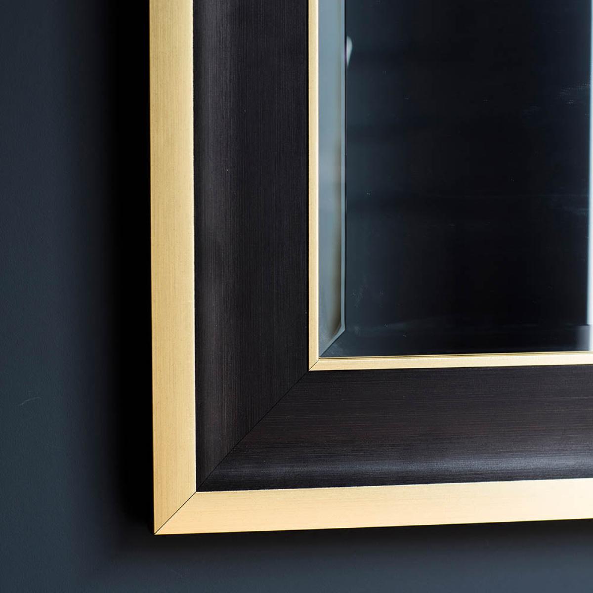 Edmonton Large Rectangle Wall Mirror - Black – image 3