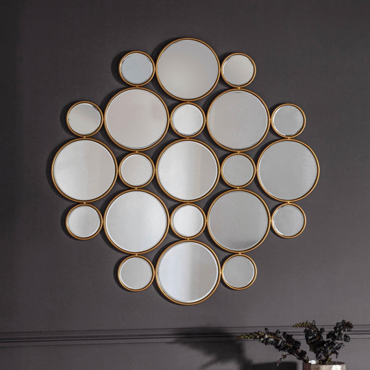 Wallis Medium Irregular Wall Mirror - Gold – image 4