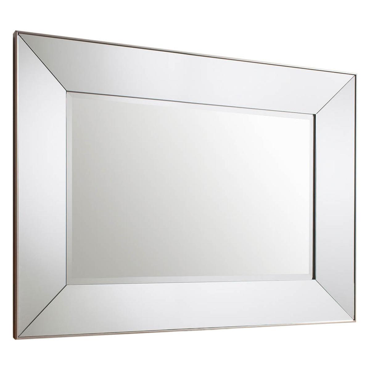 Vasto Large Rectangle Wall Mirror - Silver – image 2