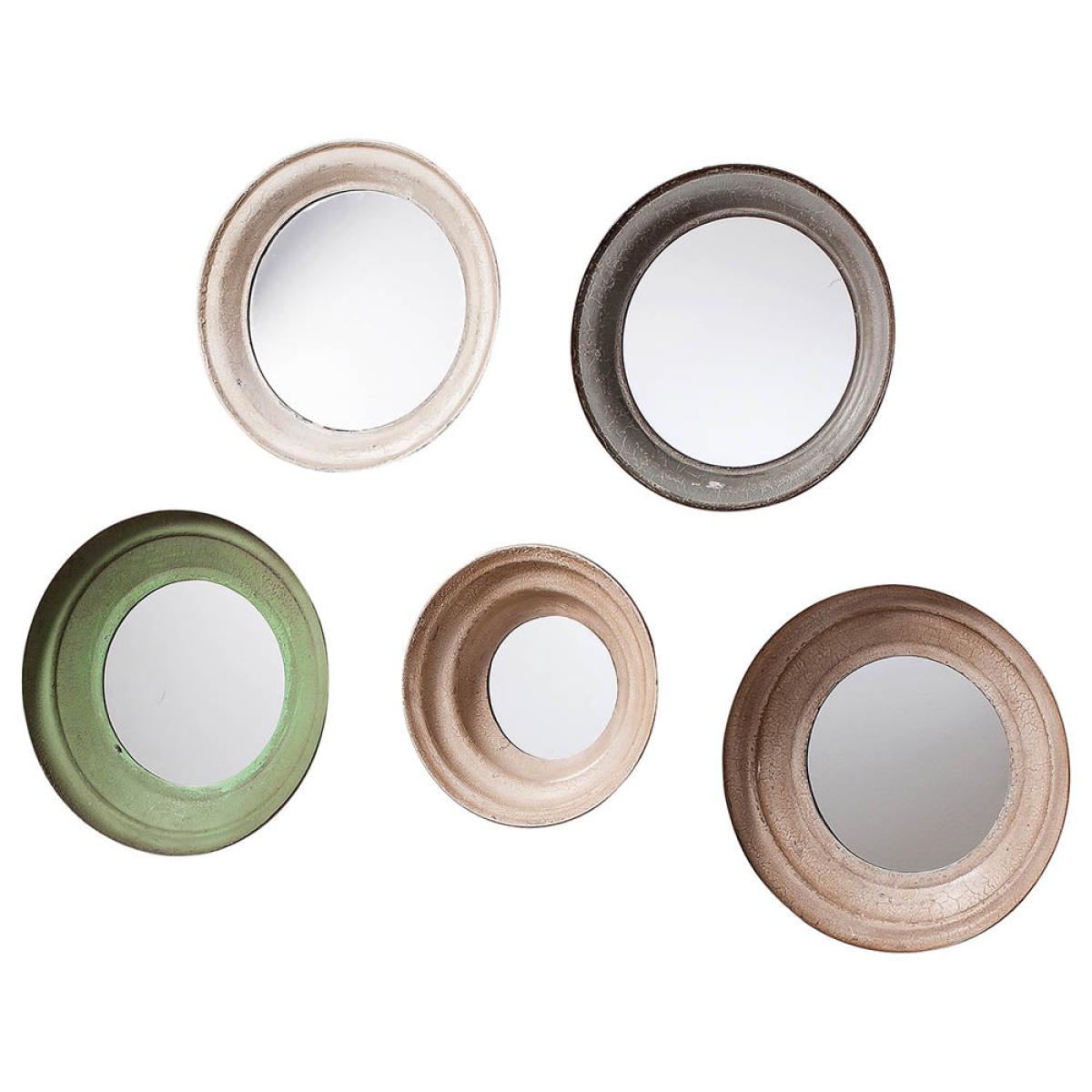 Crosby Small Round Scatter Set Mirror - Multicoloured (Set of 5) – image 2