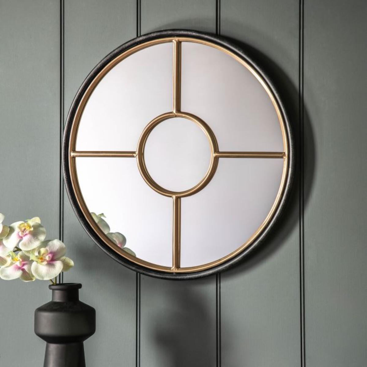 Rocca Round Mirror - Gold – image 2