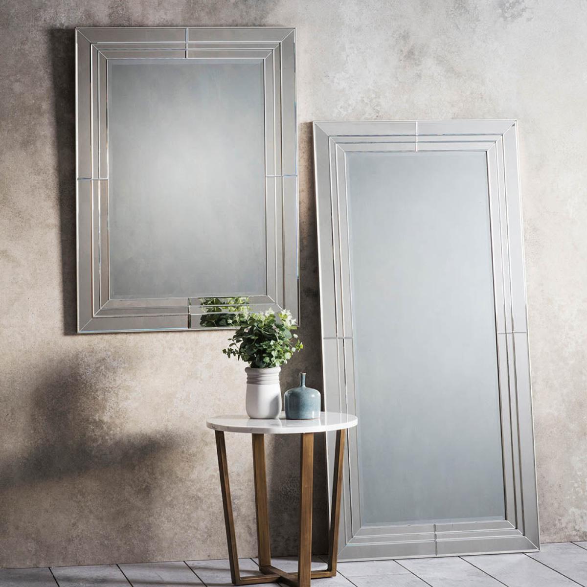 Knapton Extra Large Rectangle Leaner Mirror - Silver – image 4