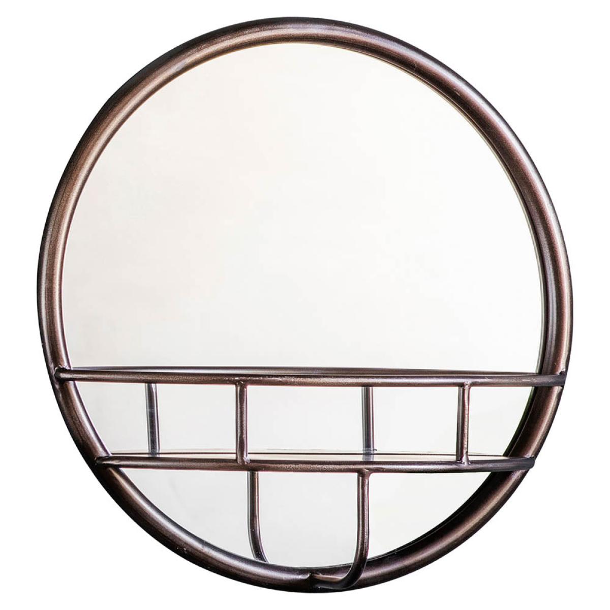 Milton Small Round Wall Mirror - Bronze – image 2
