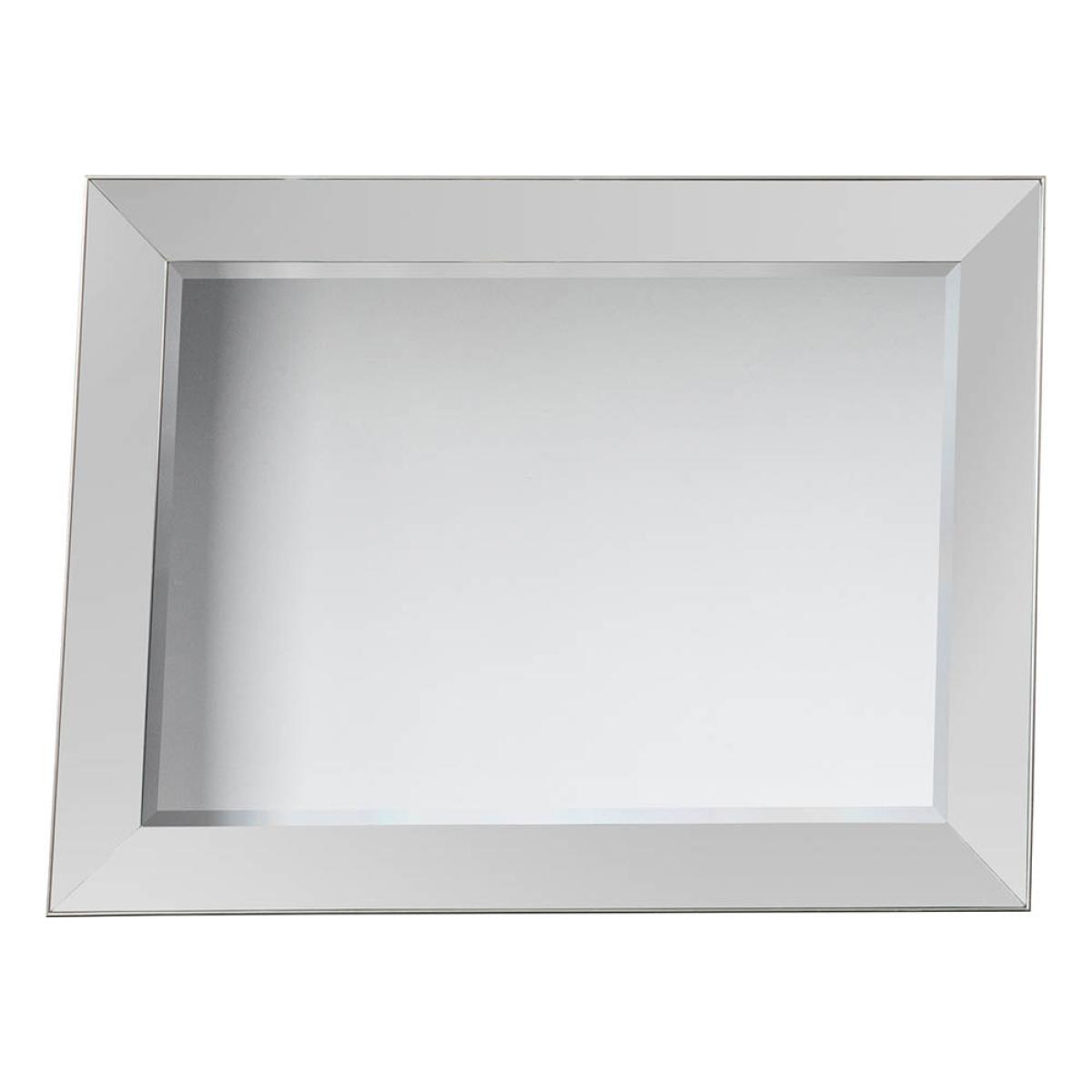 Bertoni Large Rectangle Wall Mirror - Silver – image 2