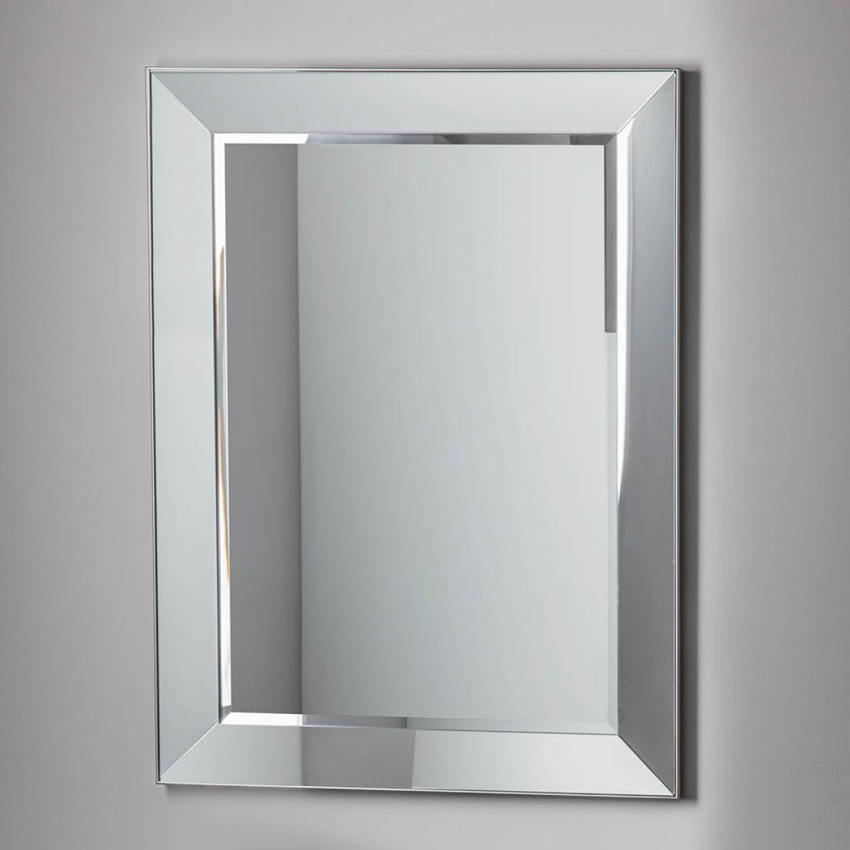 Bertoni Large Rectangle Wall Mirror - Silver – image 1